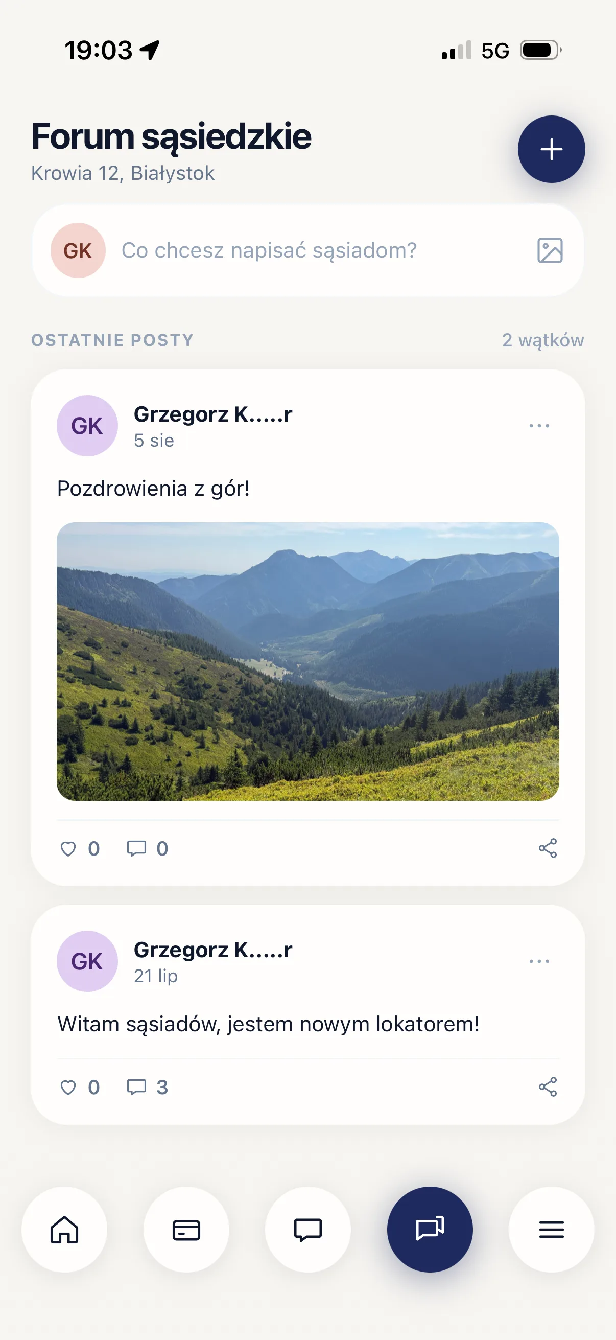 Aplikacja apparto — forum sąsiedzkie